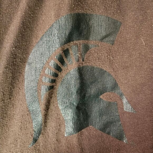 Victorias Secret Pink Line Gray Green MSU Spartan Jogger Sweatpants Women’s SZ M - Picture 3 of 7